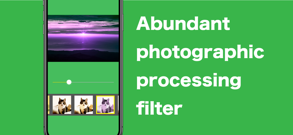 Graffiti &  Drawing -Rakugaky- - Rakugaky app interface showing photographic processing filters on cat photos