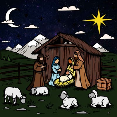 manger scene