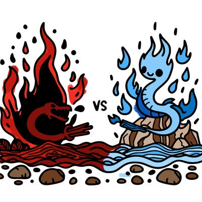fire versus water