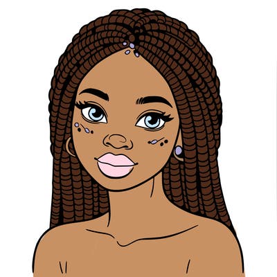 african woman with fulani braids