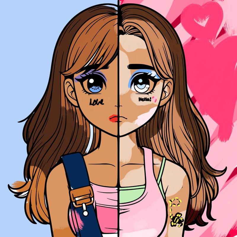 realistic girl split