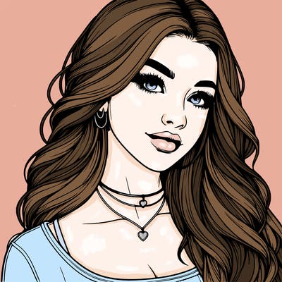 detailed realistic girl