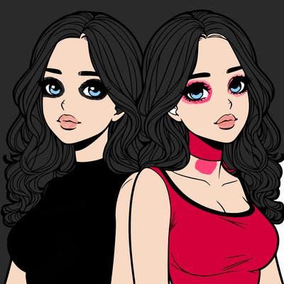 realistic twin sisters