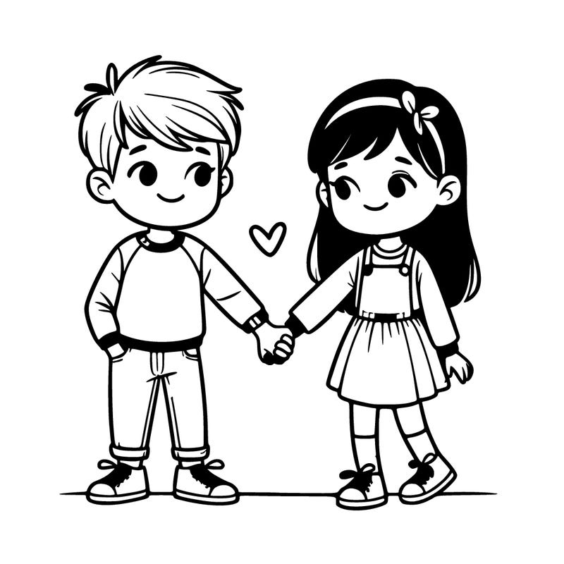 best friends holding hands