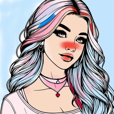 detailed realistic girl