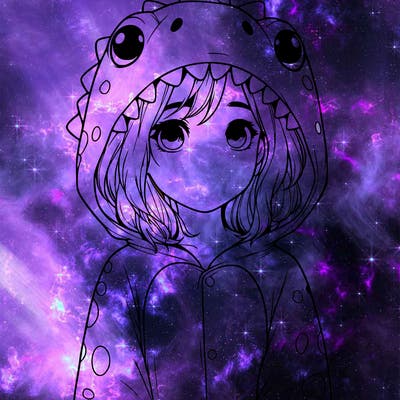 a girl in a dinosaur onesie realistic