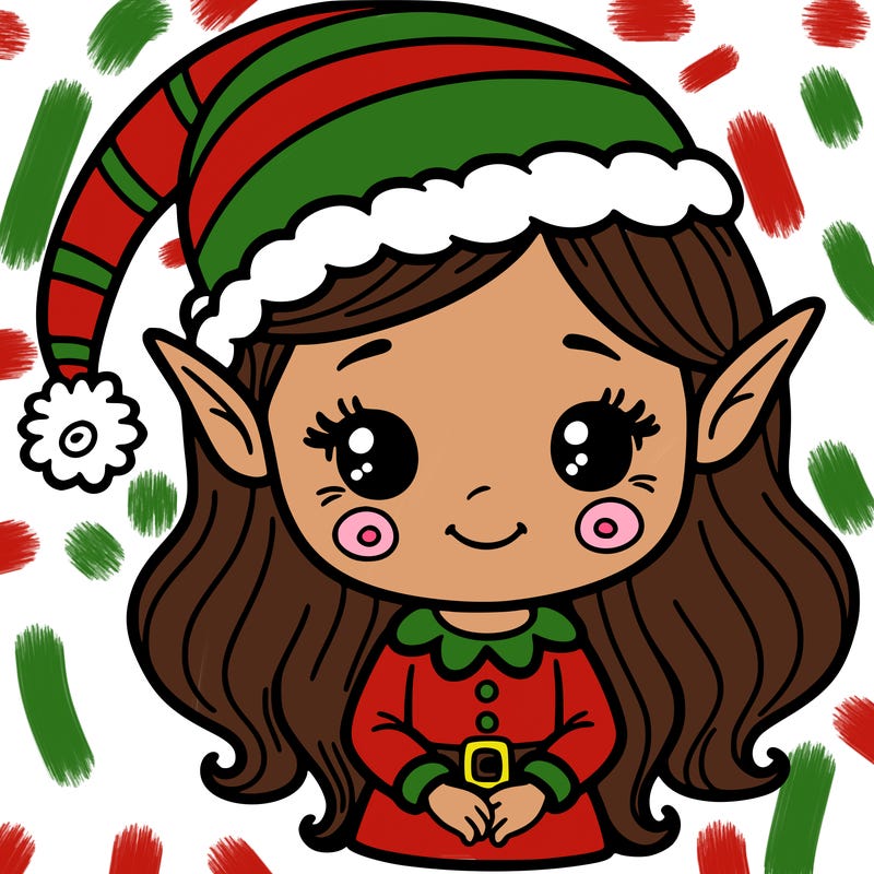 christmas elf girl