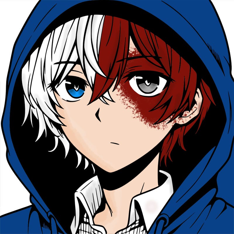 anime guy in hoodie