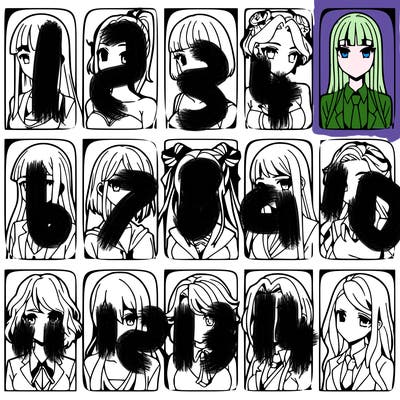 girls that look diffrent anime