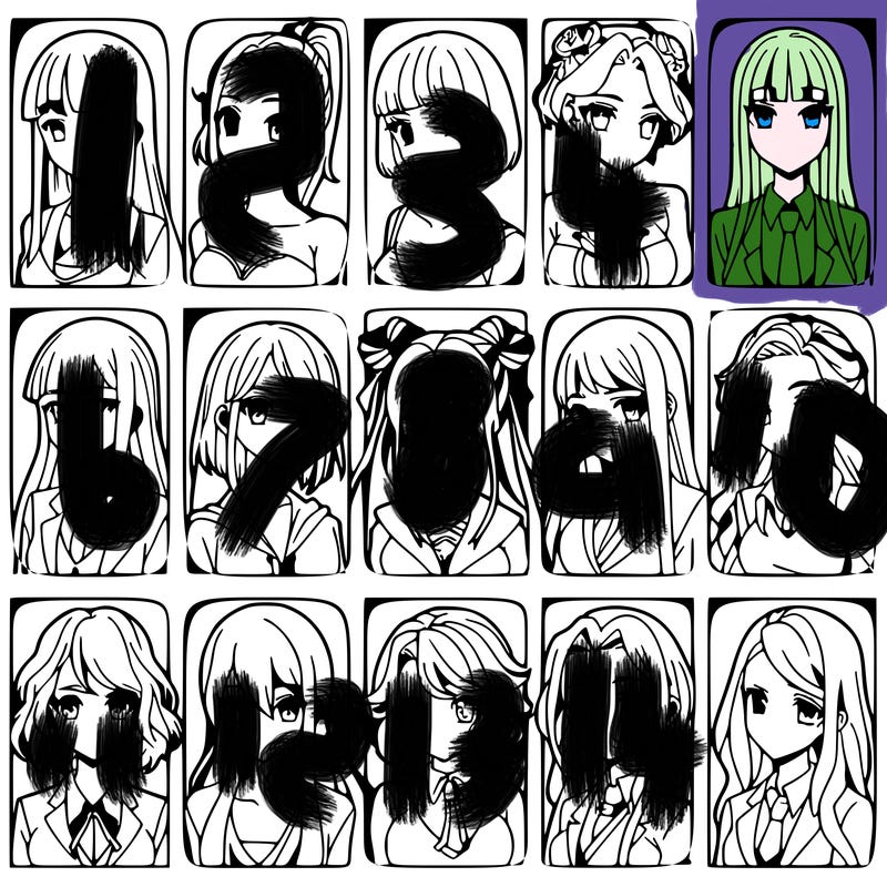 girls that look diffrent anime