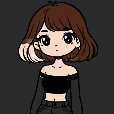 girl in a cute crop top