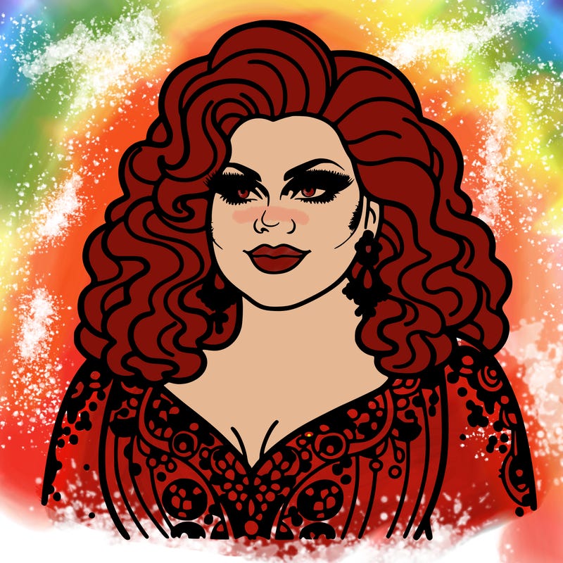realistic plus size drag queen