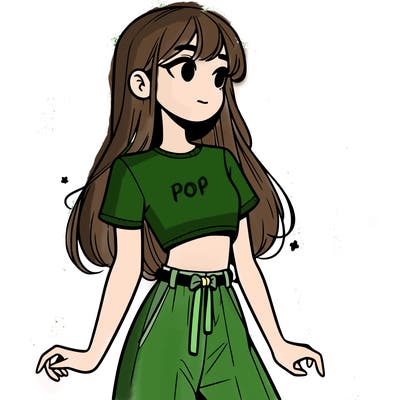 girl in a cute crop top