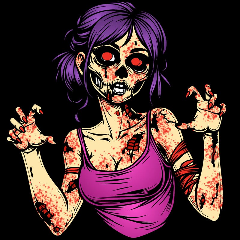 realistic zombie girl