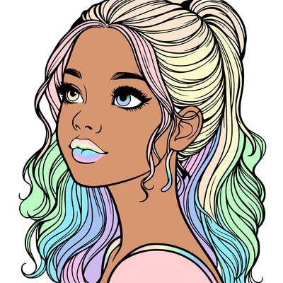 beautiful realistic girl