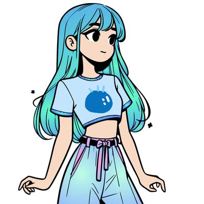 girl in a cute crop top