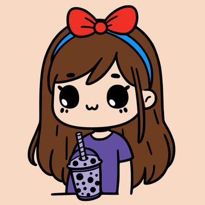 girl with boba
