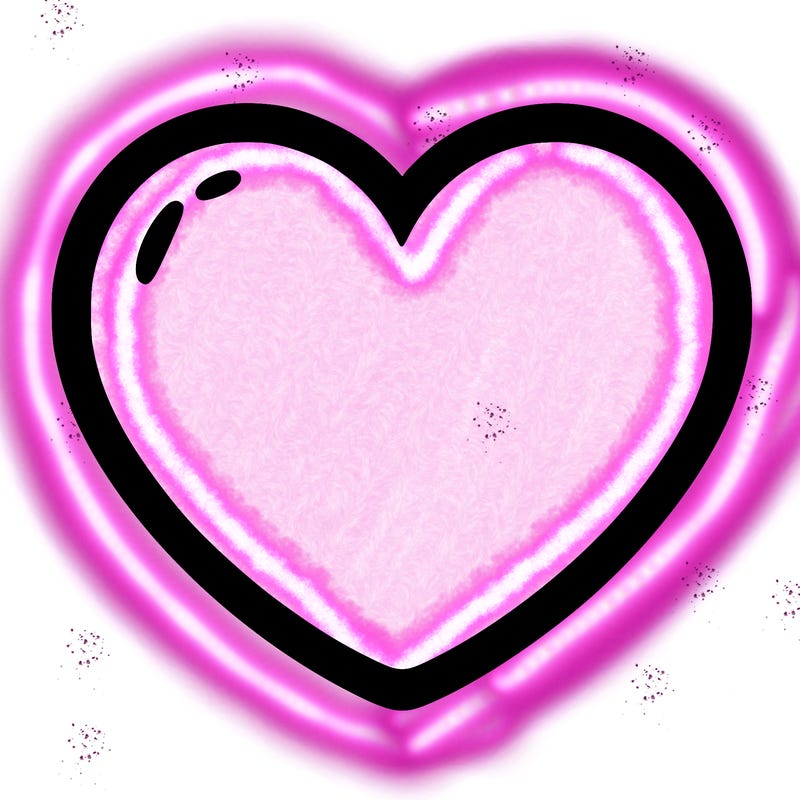 a blank heart
