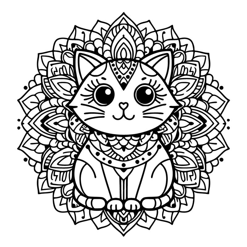 mandala cat