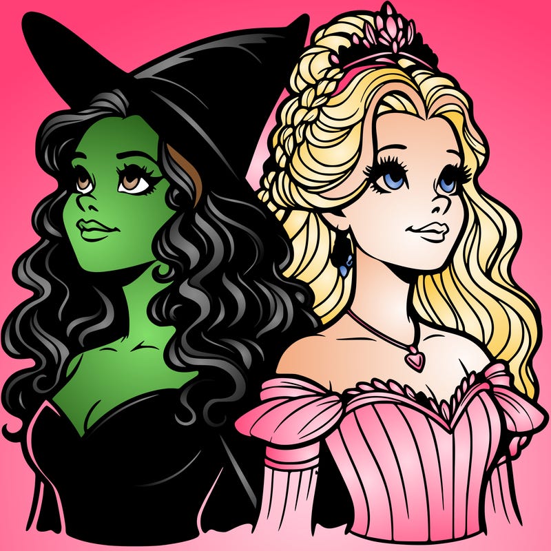 'elphaba and glinda (realistic)