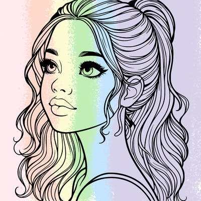 beautiful realistic girl