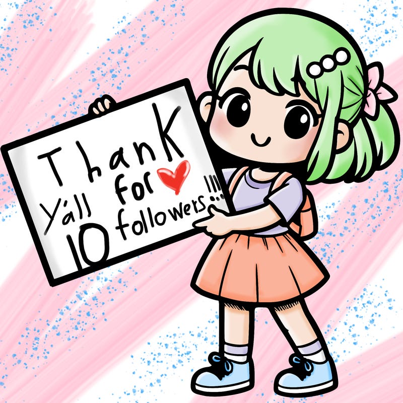 girl holding a big sign