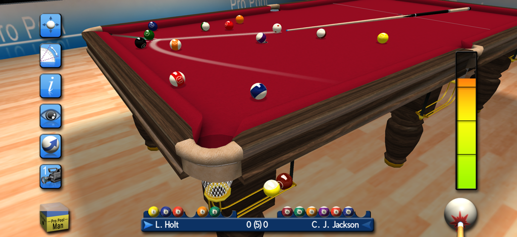 Pro Snooker & Pool 2026 - A realistic 3D pool game simulation featuring a red baize table with advanced cue and spin controls