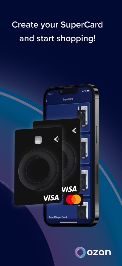Ozan SuperApp - Ozan SuperApp virtual and physical Visa SuperCards for shopping