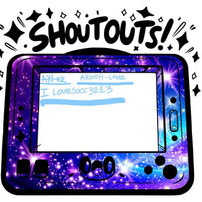 blank canvas that says above it shoutouts