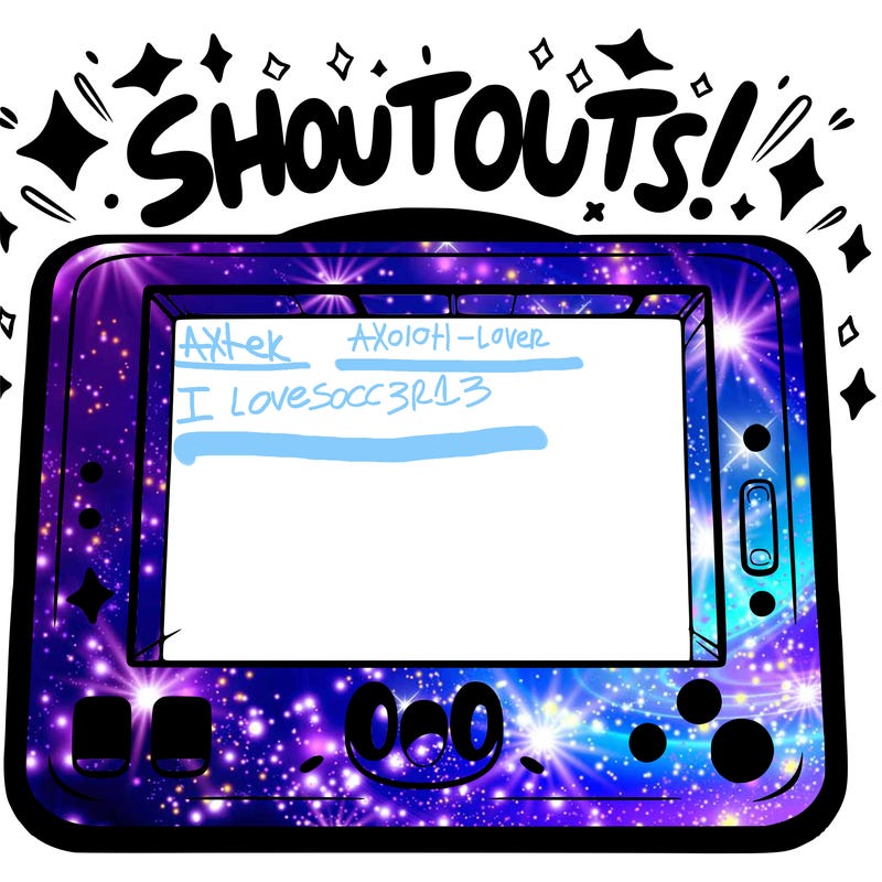 blank canvas that says above it shoutouts