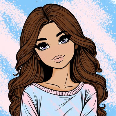 realistic beautiful girl