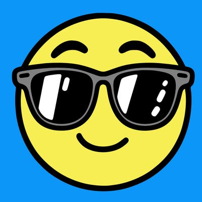 emoji with sunglasses