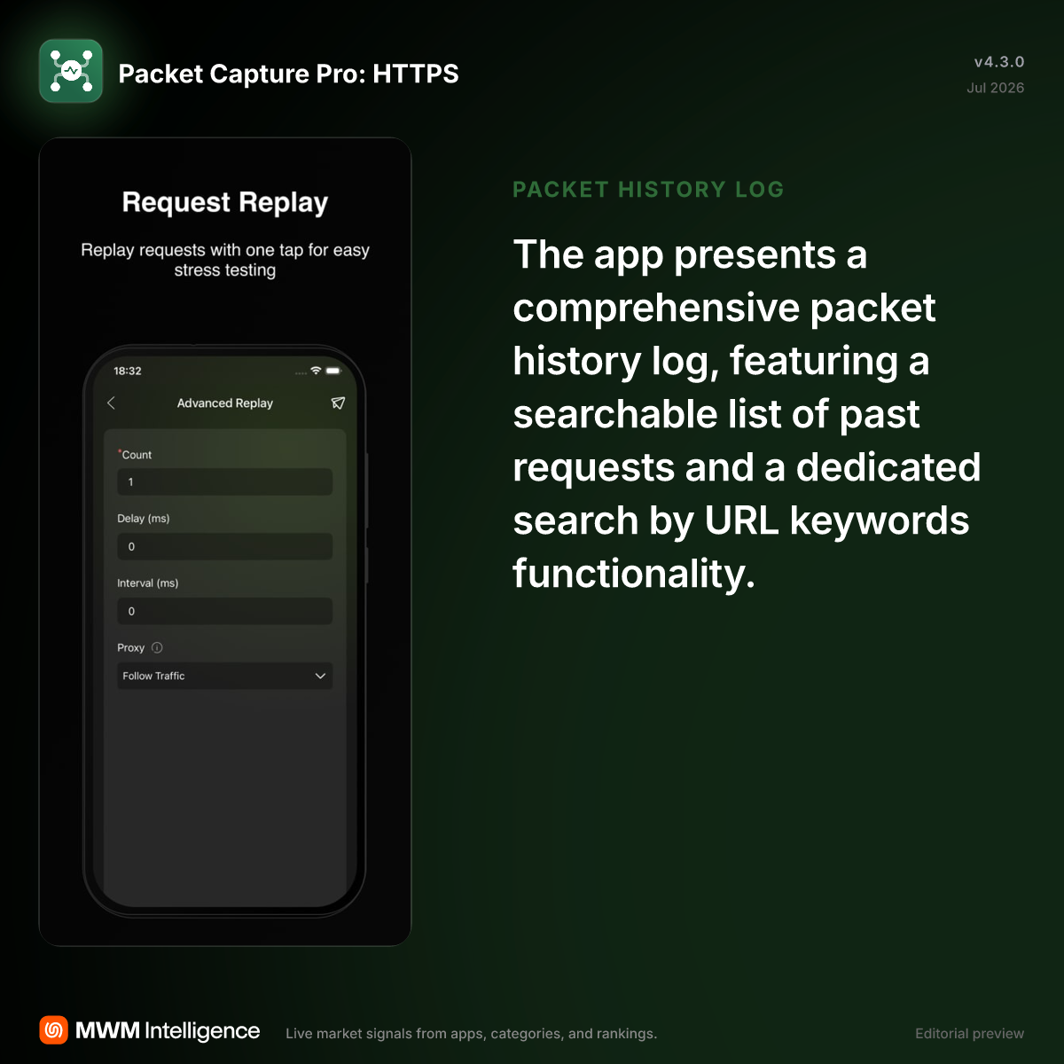 Packet Capture Pro: HTTPS - Developer Tools App | MWM