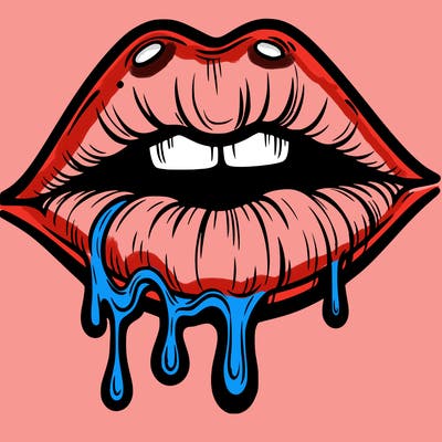 lips that look realistic and drip