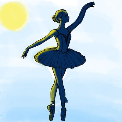 realistic ballerina