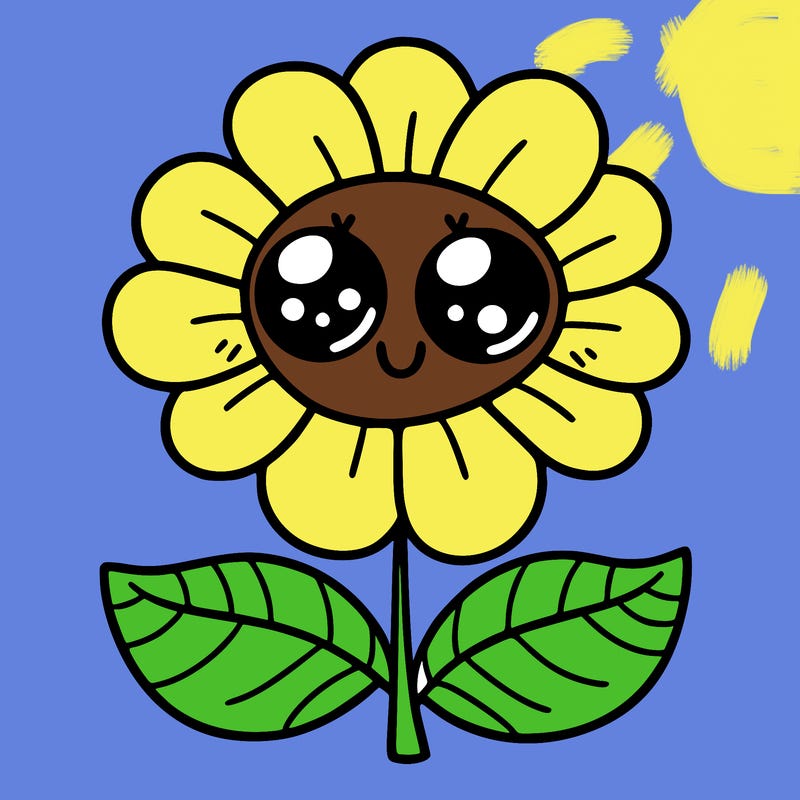 flower with eyes