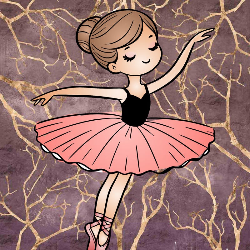 ballerina in point shoes