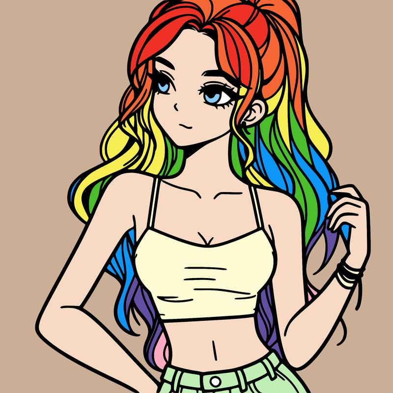 girl in crop top