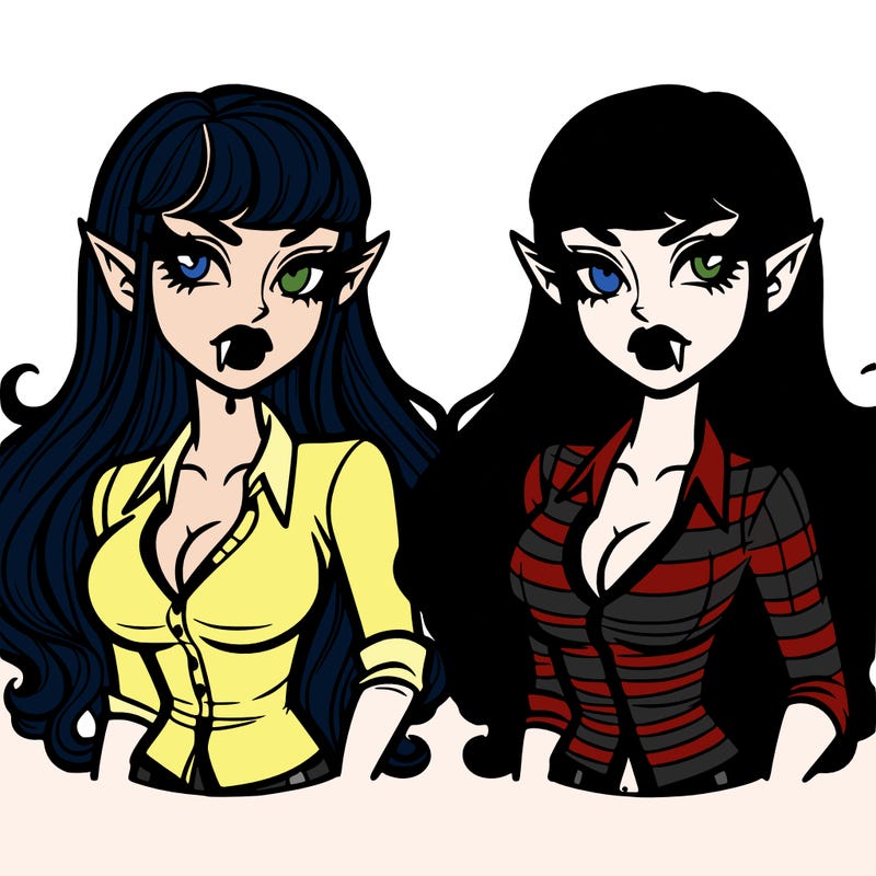 twin vampire women