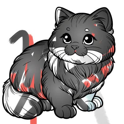 realistic cat 242424