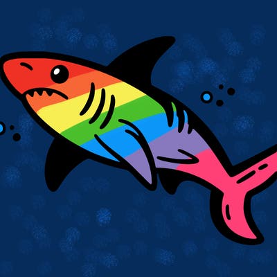 cartoon illustration, coloring book page, sea shark, nature, black and white, clean