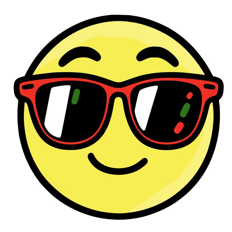 emoji with sunglasses