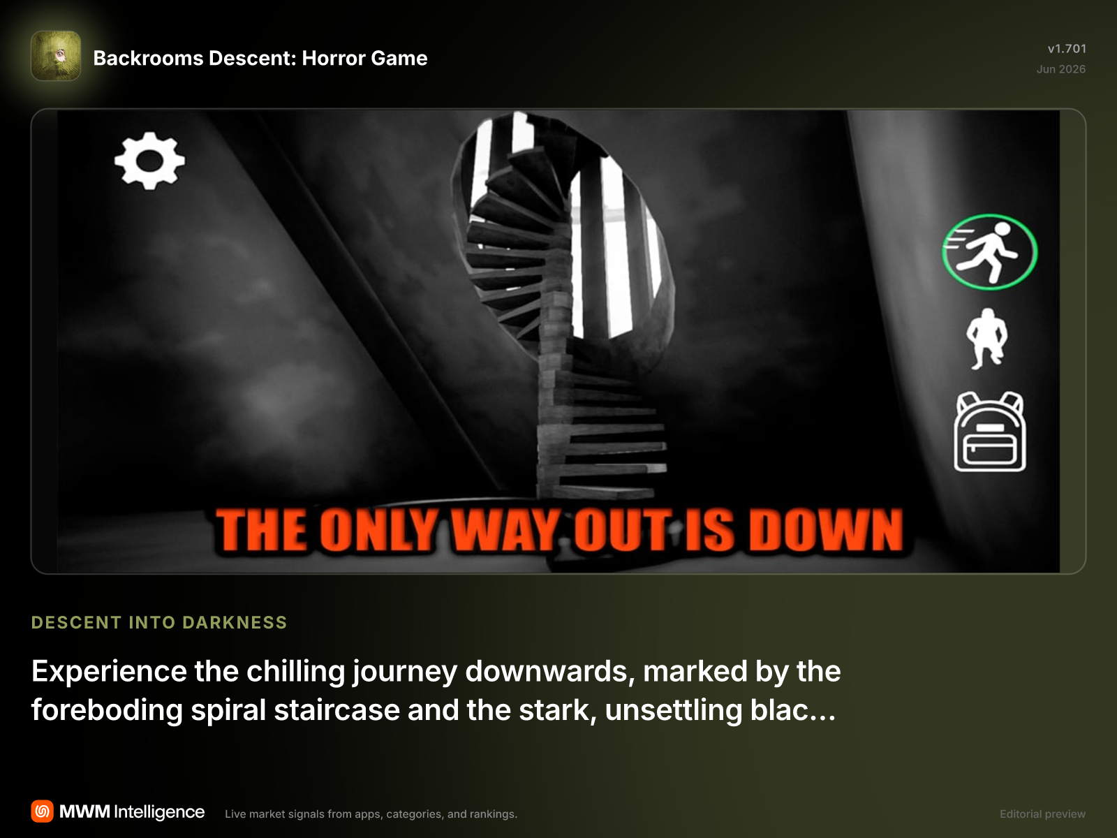 Backrooms Descent: Horror Game - Games App | MWM