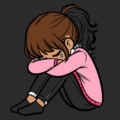 depressed girl