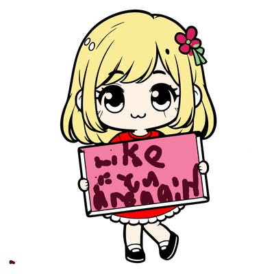 a cute girl holding a blank sign