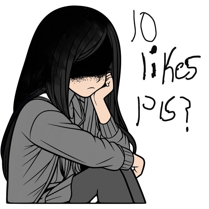 a realistic girl with depression