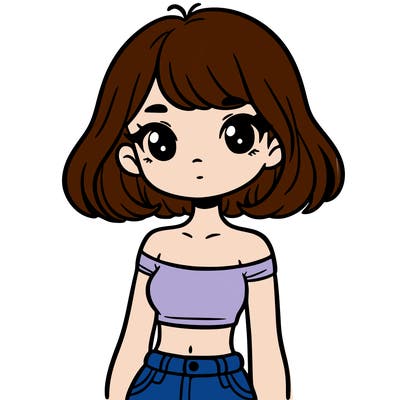 girl in a cute crop top