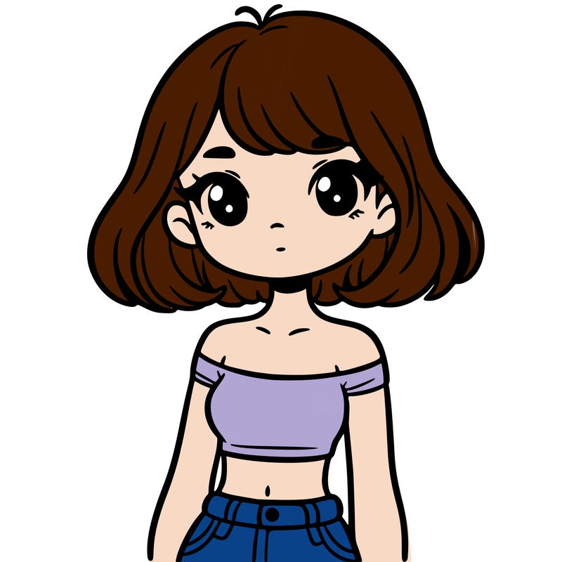 girl in a cute crop top