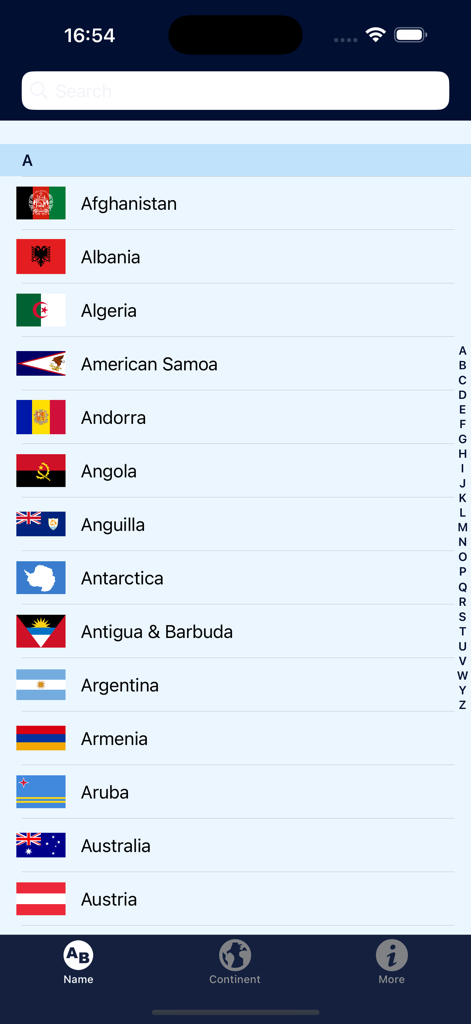 FlagDict: World Flags - Alphabetical list of world national flags and country names in FlagDict app