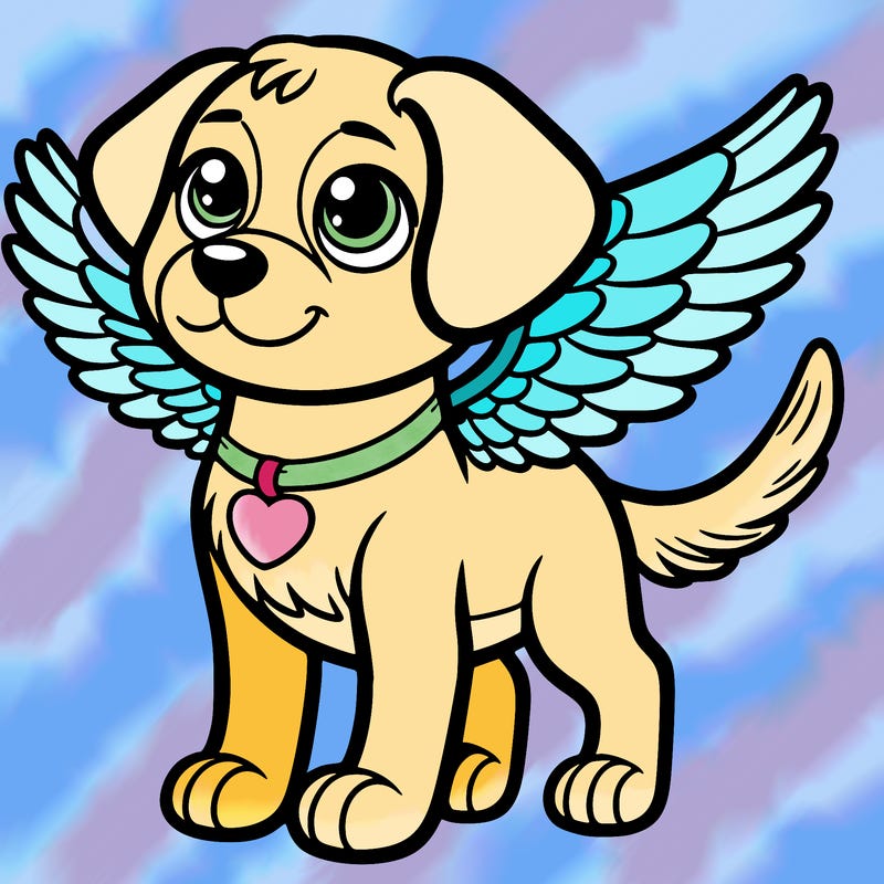 dog with wings